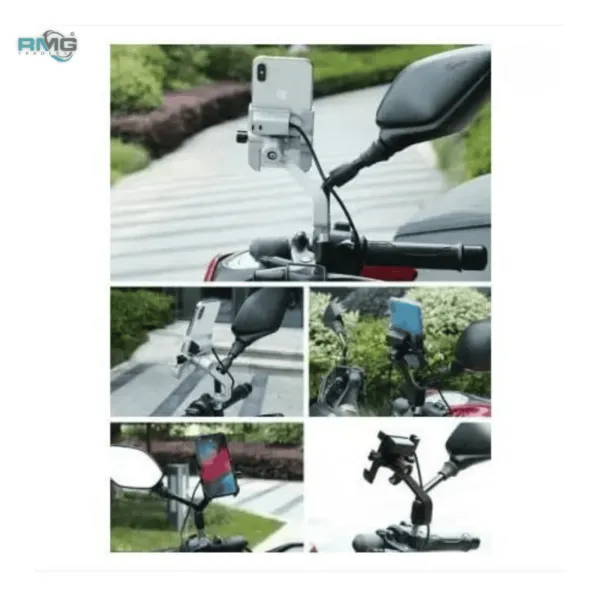 Metal Bike Mobile Holder with USB Charger