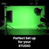Chroma Green Screen Backdrop for Studio Photography