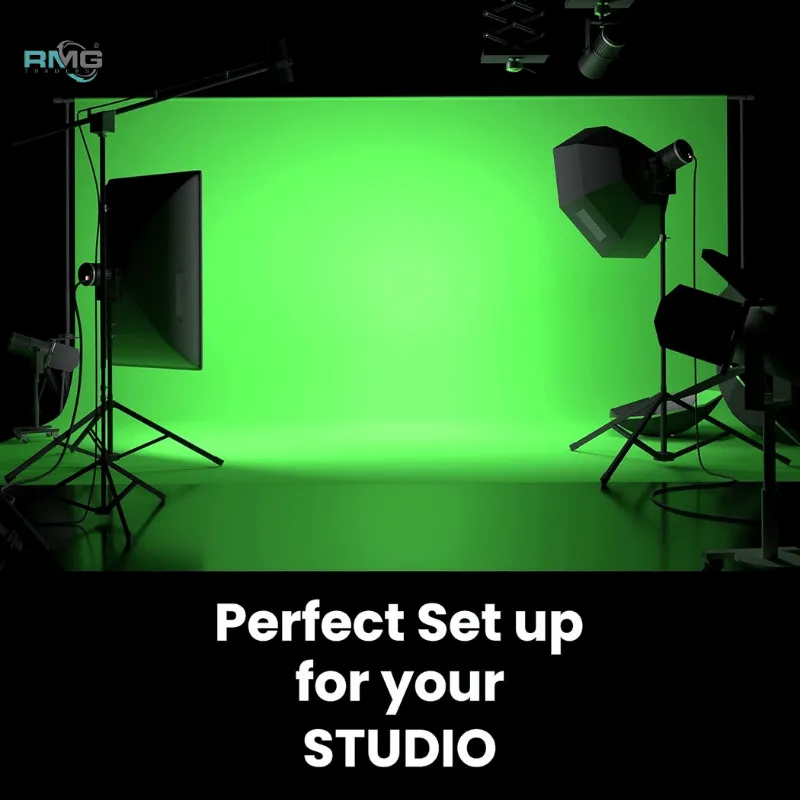 Chroma Green Screen Backdrop for Studio Photography