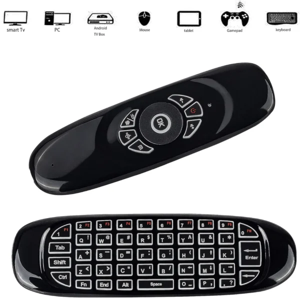 Rechargeable Air Mouse with Keyboard