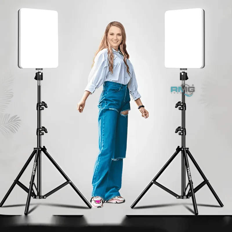 Remote-controlled LED light with metal holder