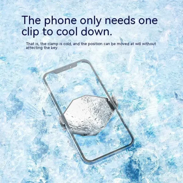 N3 mobile phone cooler attached to smartphone