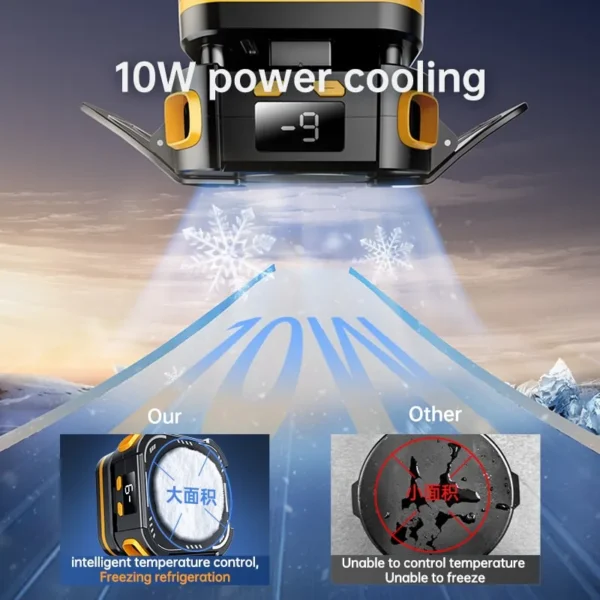 Compact portable P70 mobile cooler for Android and iOS