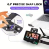 Foldable tablet stand in adjustable position