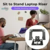 Foldable stand holding tablet and phone