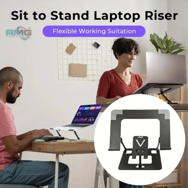 Foldable stand holding tablet and phone