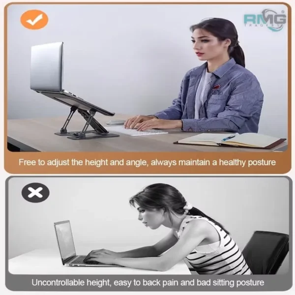 Phone and tablet supported on foldable stand