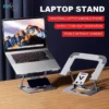 Foldable stand setup for Zoom/video call
