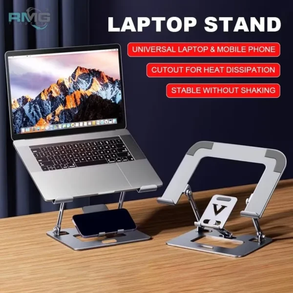 Foldable stand setup for Zoom/video call