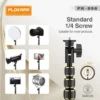 Adjustable aluminum tripod with remote for vlogging and streaming
