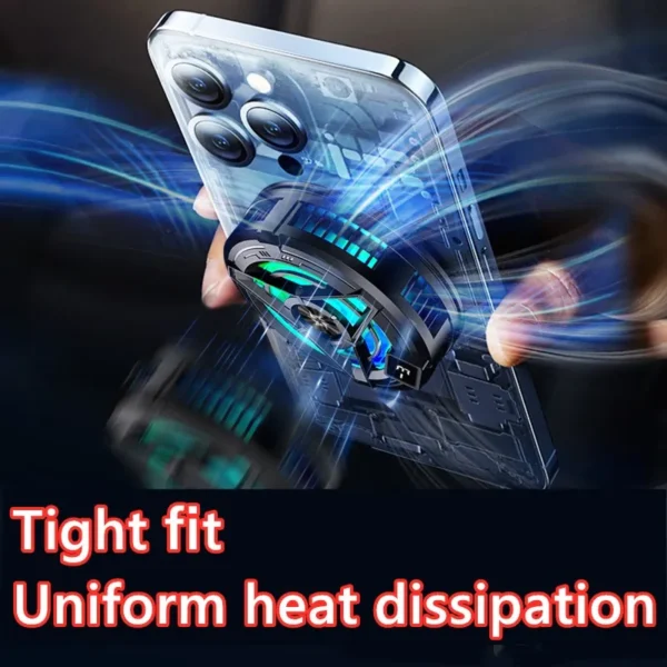 USB Mobile Cooling Fan with LED Temperature