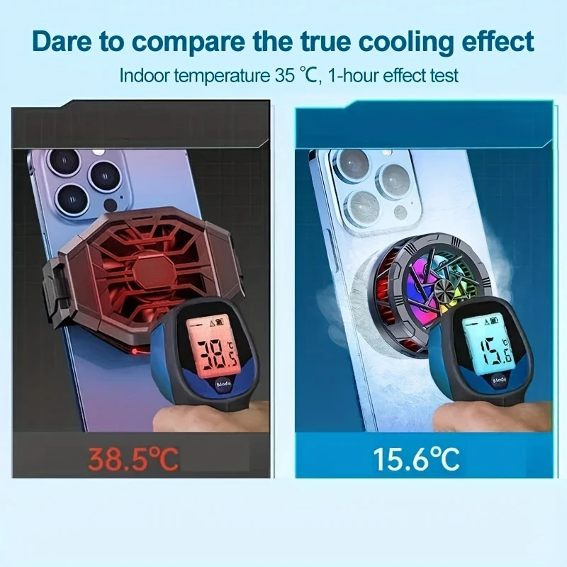 Clip-On Fast Semiconductor Cooling Fan for Mobile