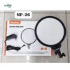Bright 36cm ring light with soft glow