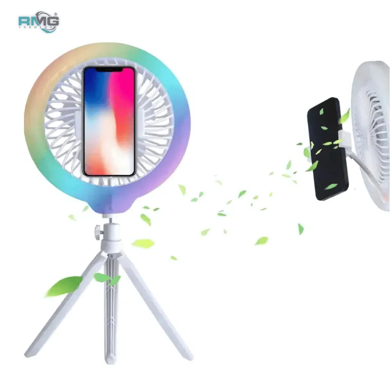 RGB Ring Light with Built-in Cooling Fan