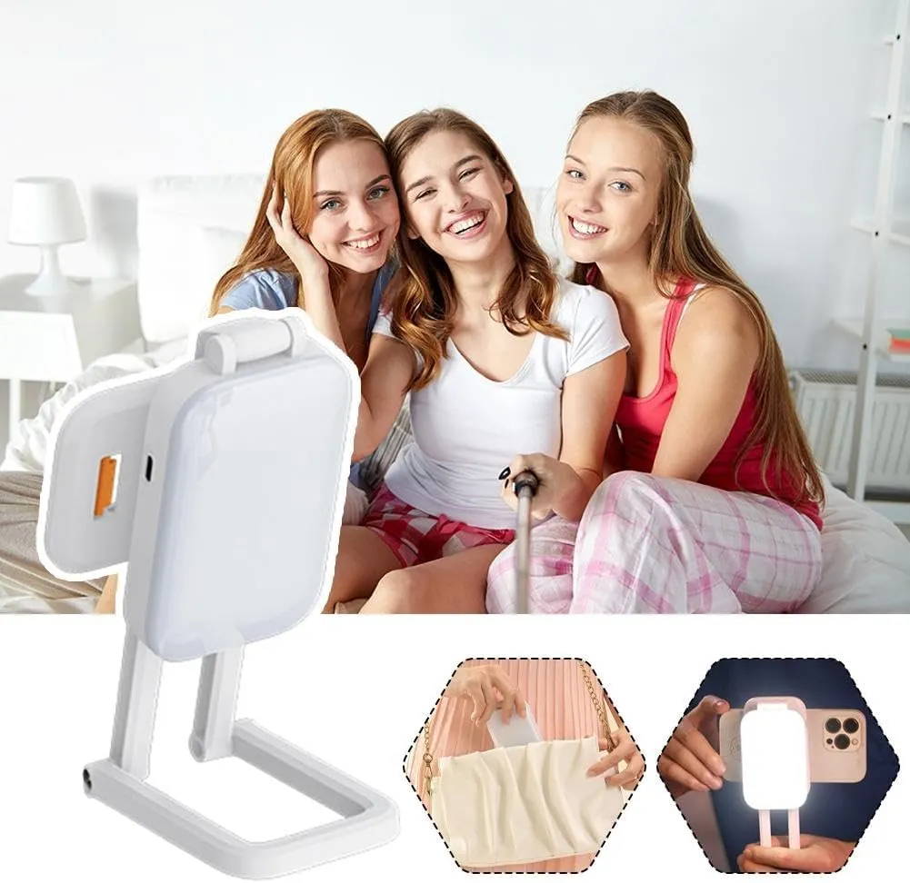 Portable Selfie Light with 3 Modes and RGB