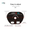 Compact RGB LED Video Light for Cameras