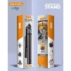 Adjustable selfie stick tripod with rechargeable LED light
