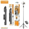 Selfie stick with LED light for TikTok and reels