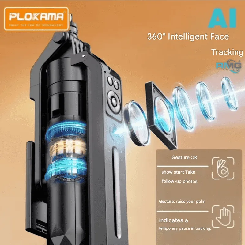 AI-powered smart selfie stick