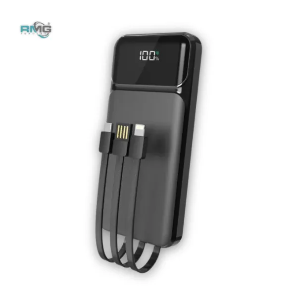 Portable power bank with LED display