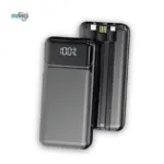 Power bank with LED light and dual USB ports