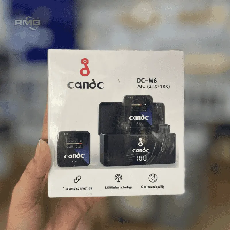 CANDC Dual Wireless Clip Microphone DC-M6 Lavalier Mics