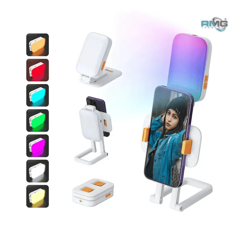 Portable foldable selfie LED light