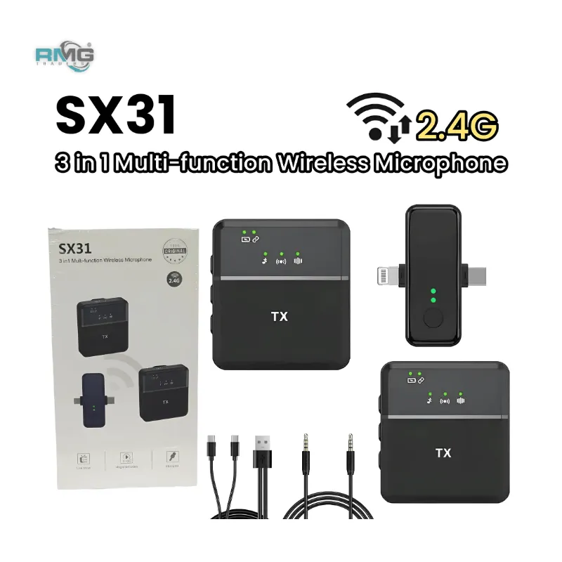 SX31 Dual Wireless Microphone compatible 3in1