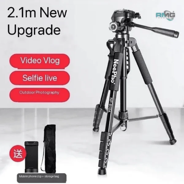 Tall Extendable Tripod for Vlogging and Filming
