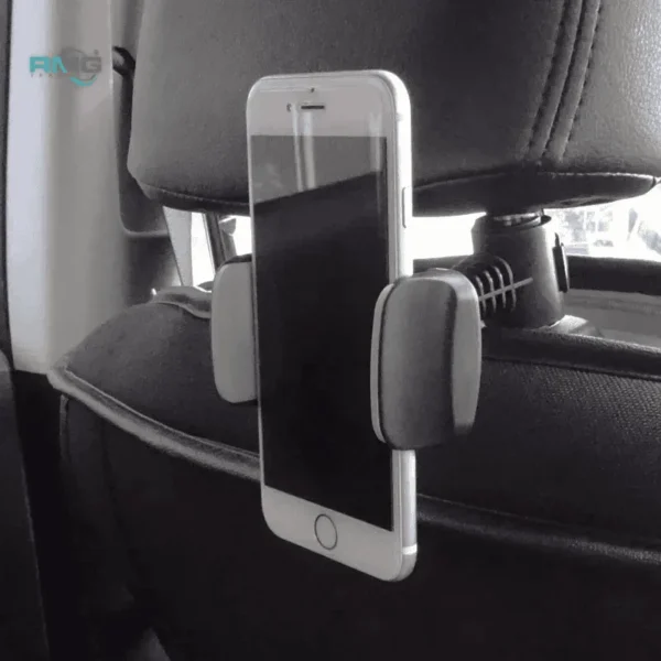 Car rear seat headrest phone holder