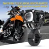 Universal Motorcycle LED Headlight Front View
