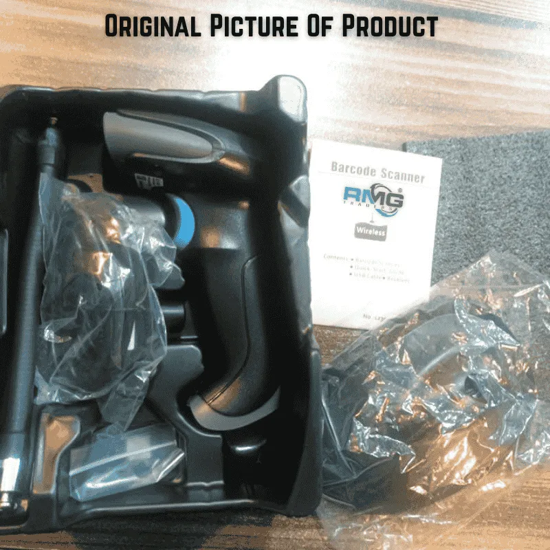 Desktop barcode reader with stand