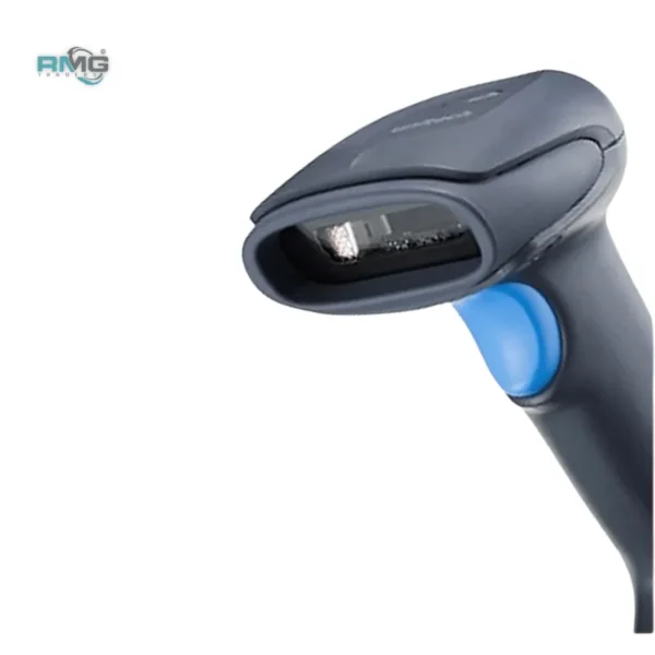 Barcode scanner with receiver and holder