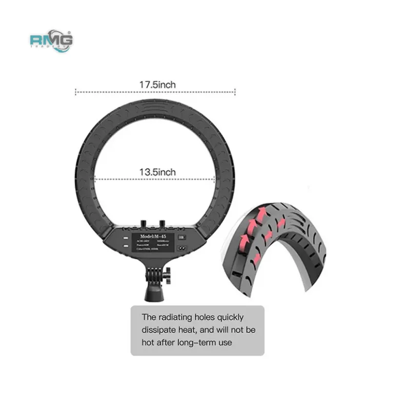 Plokama R45 Ring Light with Adjustable Brightness