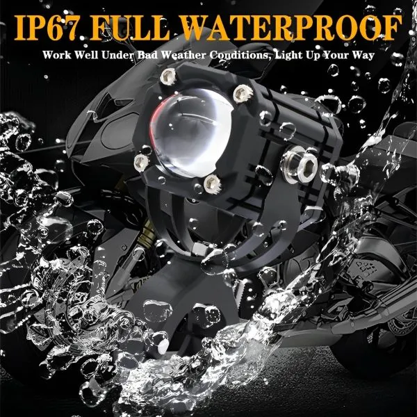 Super Bright Fog Light for Motorcycles – Day & Night 
