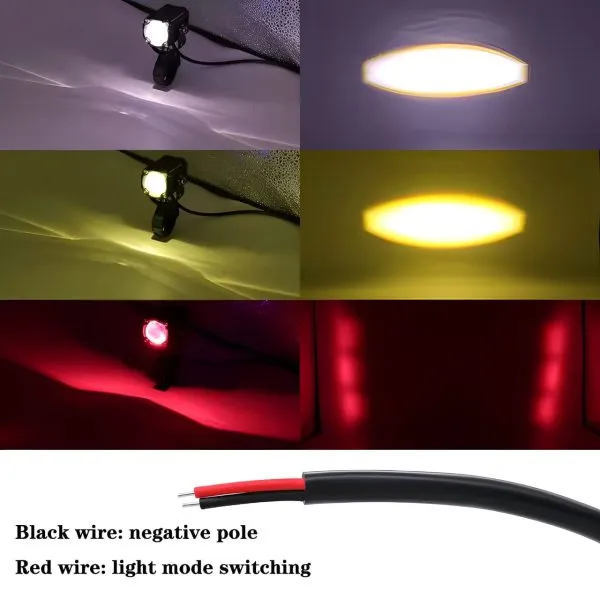 High-Powered Motorcycle Light with Adjustable Beam 