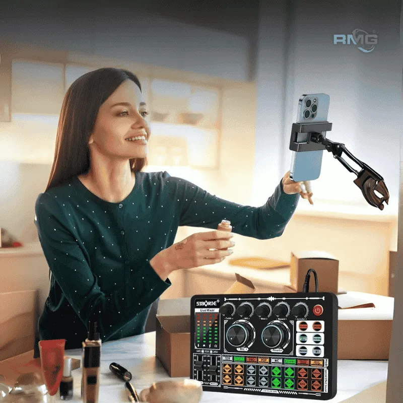 Professional F999 Sound Card with Voice Effects