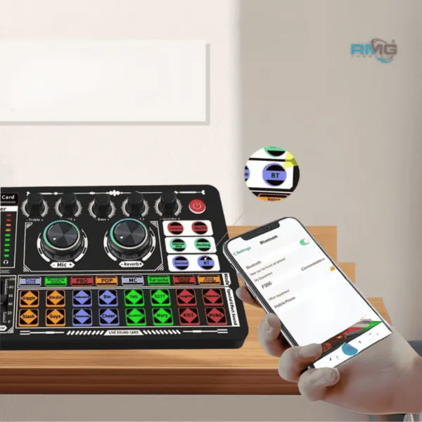 F999 Audio Mixer for Singers and Streamers