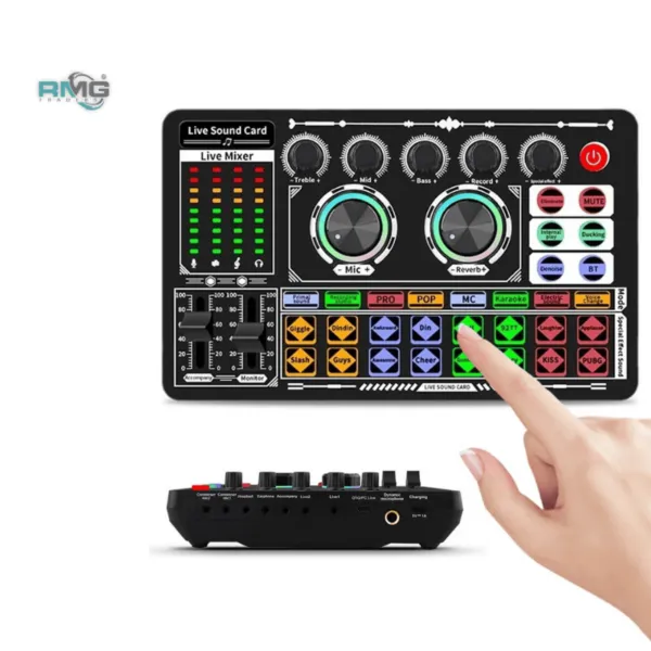 F999 Sound Card for Podcast & Live Streaming