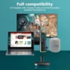 Professional studio USB microphone with stand