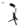 AY-49 Vlogging Tripod Kit with LED Light and Microphone