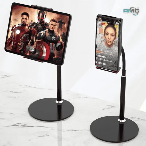 Desktop mobile phone stand for overhead shooting