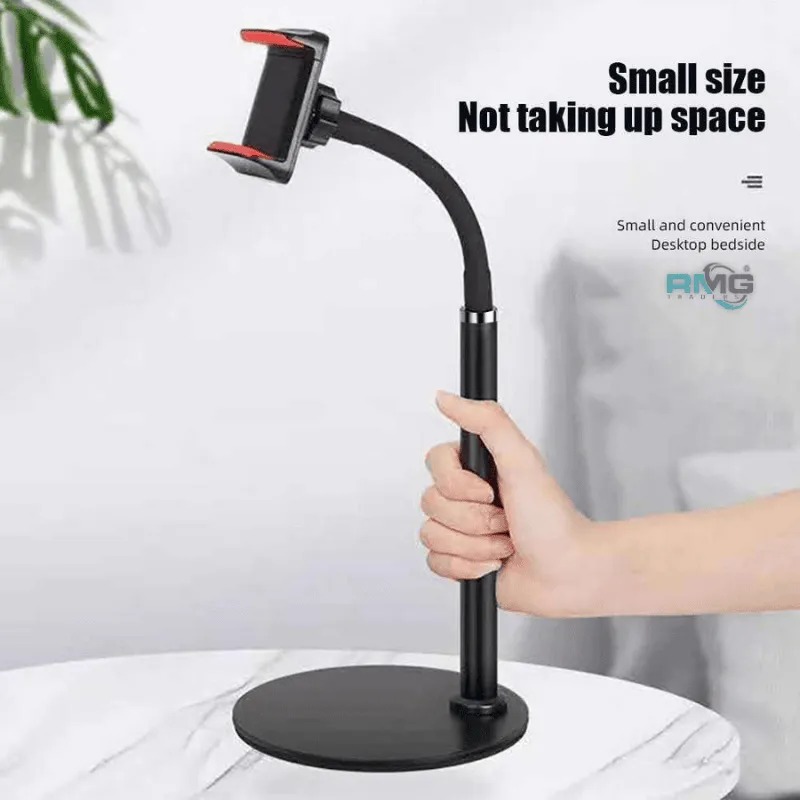 Adjustable tablet and phone holder for desk