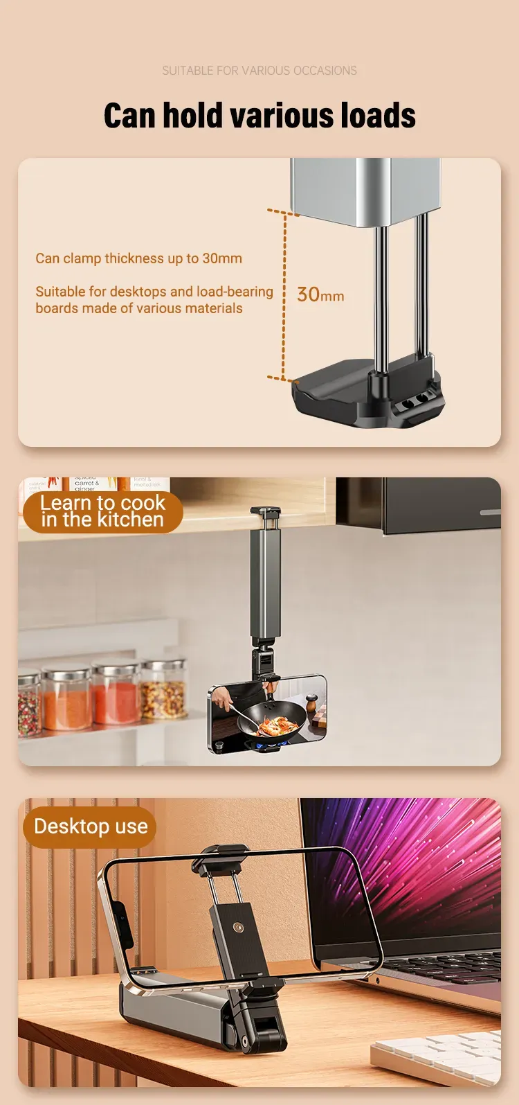 Mobile Stand for Train, Plane & Bed 