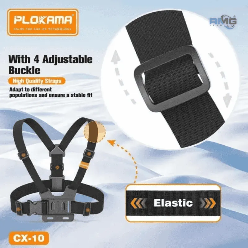 Adjustable Chest Strap Phone Holder for Biking and Hiking