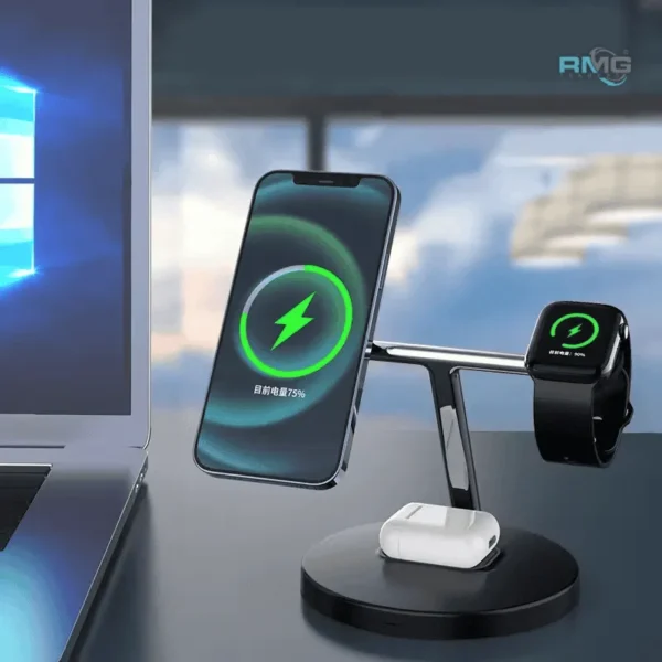Cableless Magnetic 4-in-1 Fast Charging Dock WIWU WI-W032
