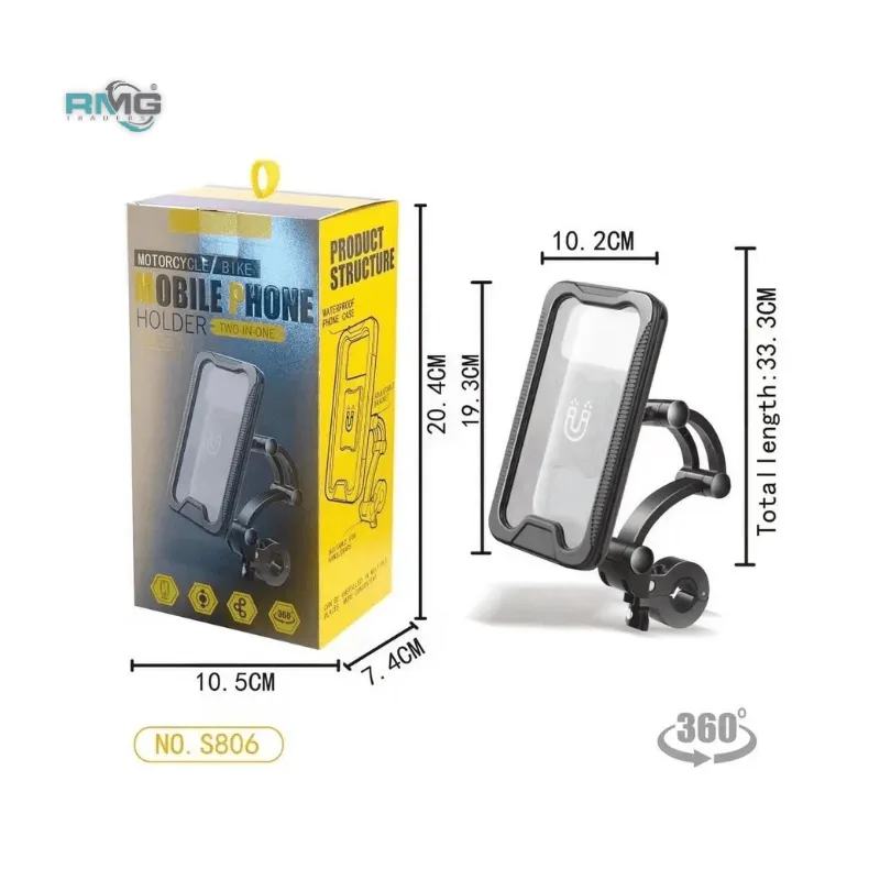 Universal Waterproof Cell Phone Holder for Cycling & Motorbikes