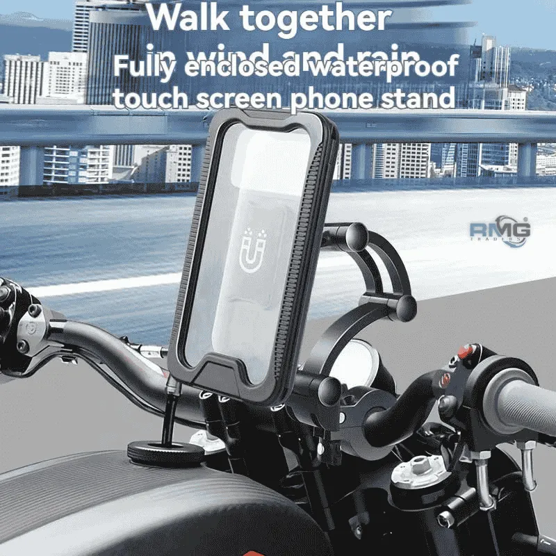 Universal Bicycle Handlebar Phone Mount with Touch Screen Case