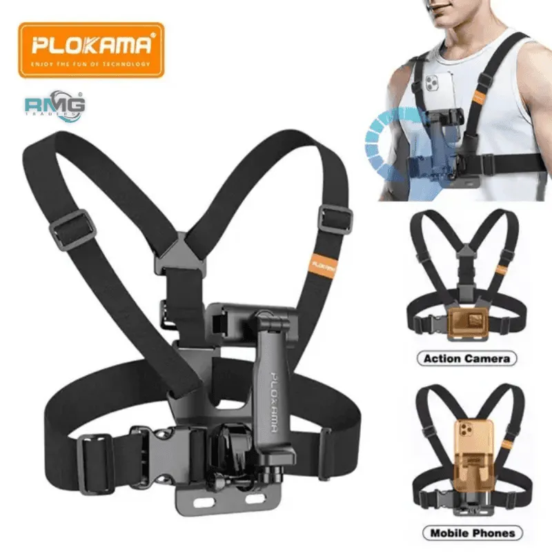 PLOKAMA CX10 Chest Strap Phone Mount Adjustable Mobile Holder