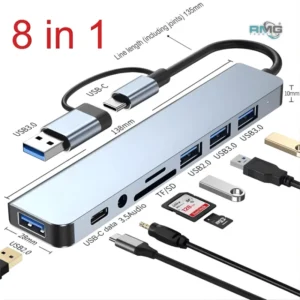 USB-C Combo Hub with USB 3.0 Ports and 3.5mm Jack